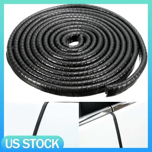 16FT U Shape Rubber Seal Car Door Edge Guard Molding Trim Protectors Strip Black