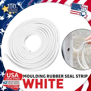 20ft U Shape Rubber Seal Strip Car Door Edge Guard Protector Molding Trim White