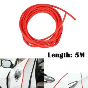 5M/16FT Car Door Edge Protector Strip Trim U Shape Guard Seal Rubber Strip RED